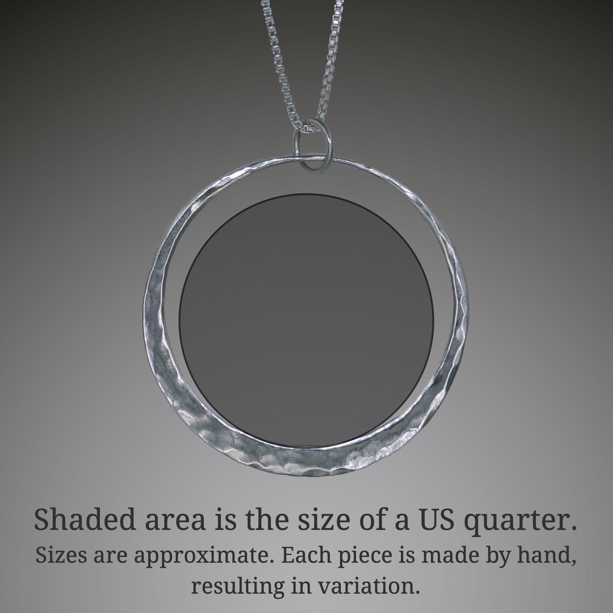 Eclipse Pendant in Sterling Silver - Mostly Sweet Jewelry
