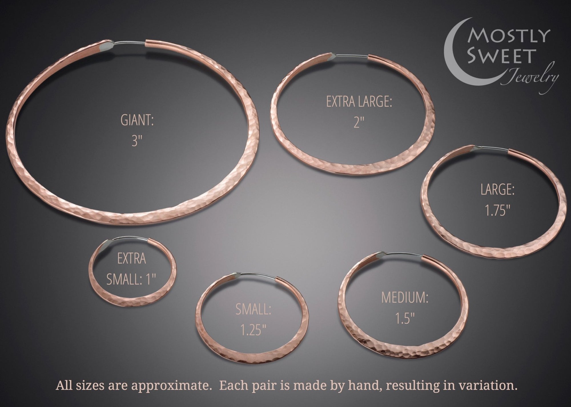 Single Round Copper Hoop - Mostly Sweet Jewelry
