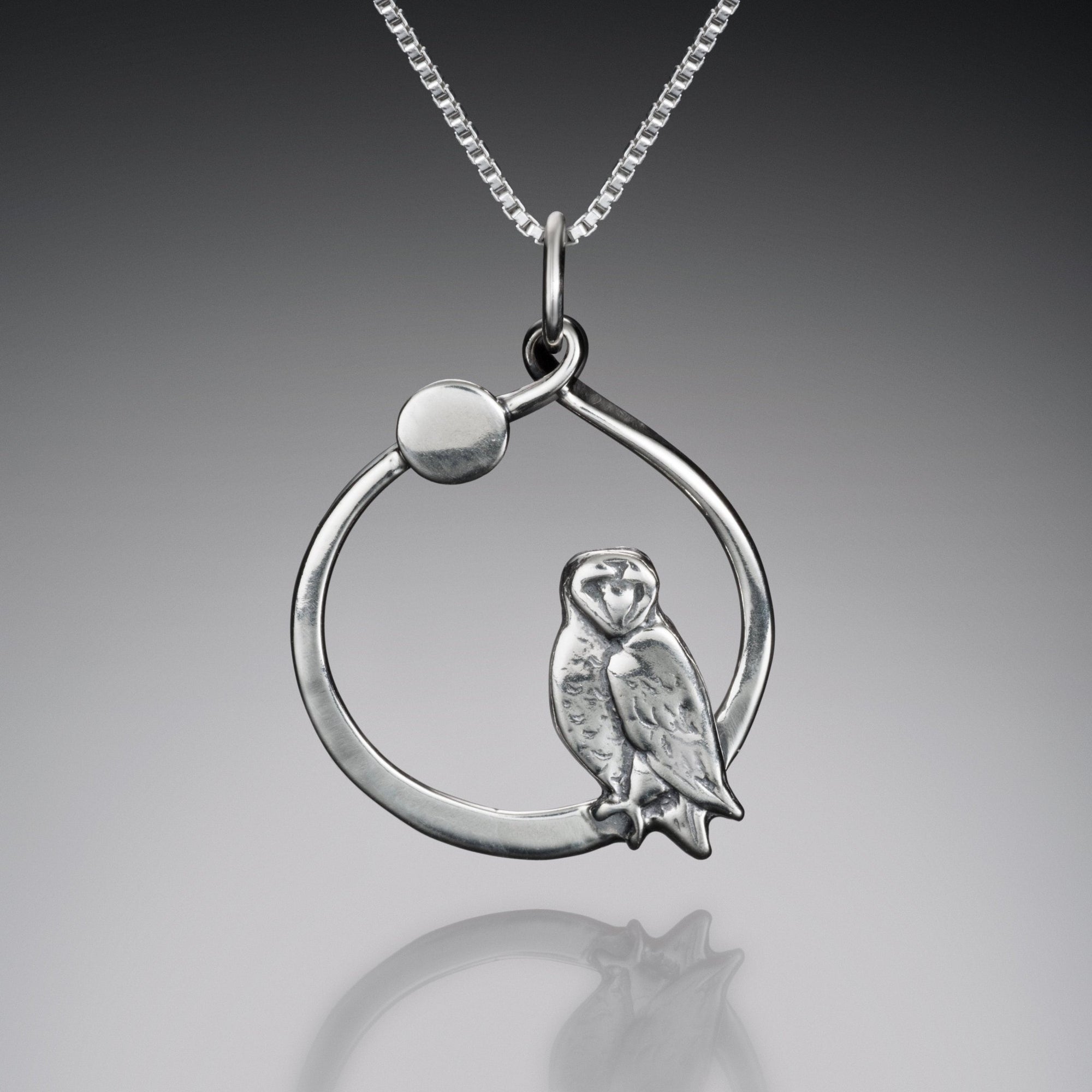 Barn Owl by Moonlight - Mostly Sweet Jewelry