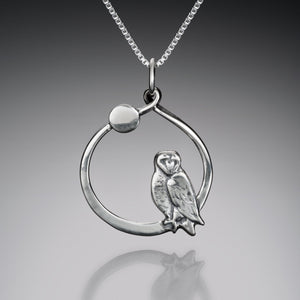 Barn Owl by Moonlight - Mostly Sweet Jewelry