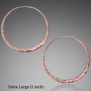 Copper Hoop Earrings - Mostly Sweet Jewelry