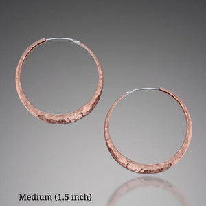 Copper Hoop Earrings - Mostly Sweet Jewelry