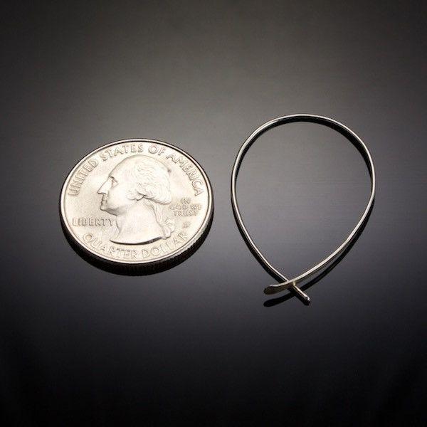 Earrings - Threader Loop Earrings In Sterling Silver