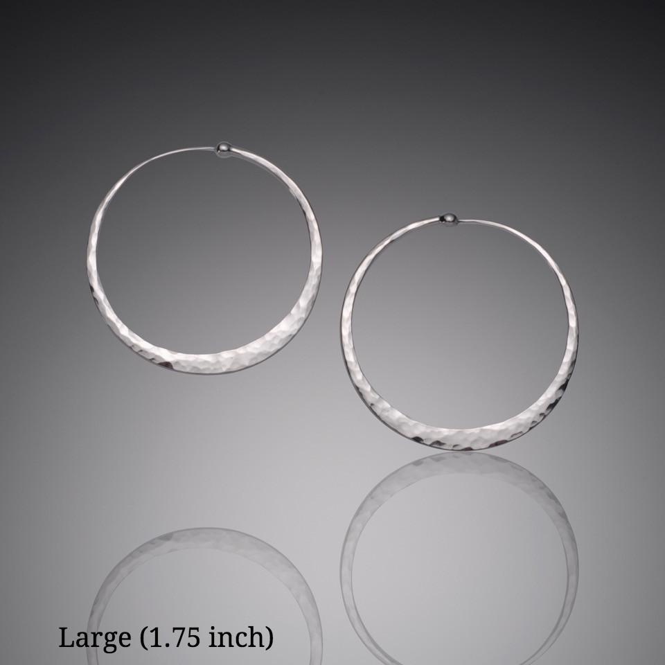 Solid 925 Sterling Silver Hinged Hoop Sleeper Circle Ring Earrings  Women/Men UK | eBay