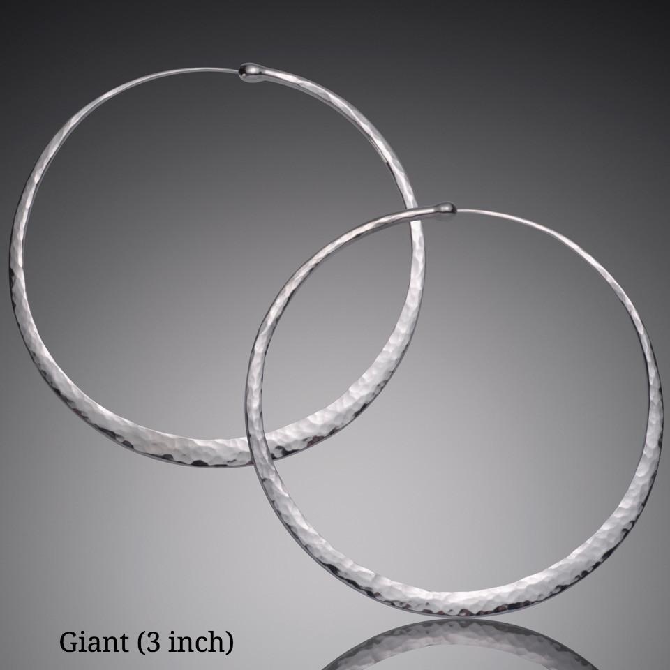 Sterling silver hoops